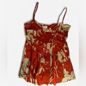 Valentino Red and Cream Graphic Camisole